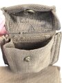 British pattern 37 webbing pistol holster with ammunition pouch, both dated 1942