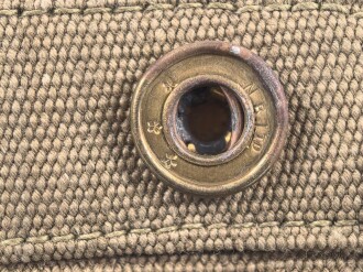 British pattern 37 webbing pistol holster with ammunition pouch, both dated 1942