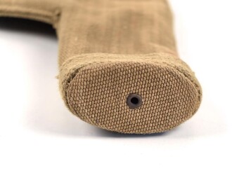 British pattern 37 webbing pistol holster with ammunition pouch, both dated 1942