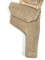 British pattern 37 webbing pistol holster with ammunition pouch, both dated 1942