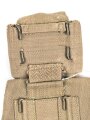 British pattern 37 webbing pistol holster with ammunition pouch, both dated 1942