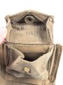 British pattern 37 webbing pistol holster with ammunition pouch, both dated 1942