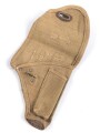Pistolentasche aus Webleinen für Cal. 7,65. Britisch / Canadischer Stil, sicherlich nach 1945 gefertigt