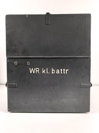 Wehrmacht Rundfunkempfänger klein, Originallack, datiert 1943, Originallack, Funktion nicht geprüft