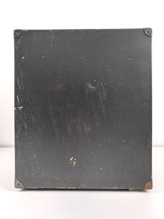 Wehrmacht Rundfunkempfänger klein, Originallack, datiert 1943, Originallack, Funktion nicht geprüft