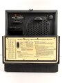 Wehrmacht Rundfunkempfänger klein, Originallack, datiert 1943, Originallack, Funktion nicht geprüft