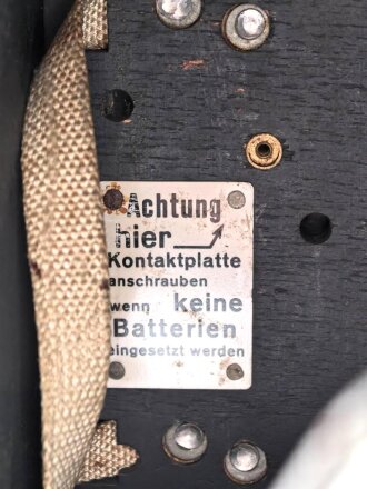 Wehrmacht Rundfunkempfänger WK1/P, Originallack, datiert 1942, Funktion nicht geprüft