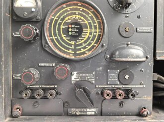 Wehrmacht Rundfunkempfänger WK1/P, Originallack, datiert 1942, Funktion nicht geprüft