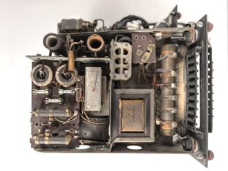 Wehrmacht Rundfunkempfänger WK1/P, Originallack, datiert 1942, Funktion nicht geprüft