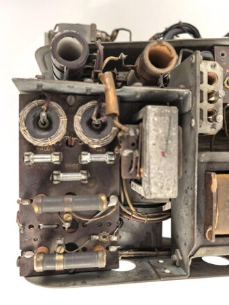 Wehrmacht Rundfunkempfänger WK1/P, Originallack, datiert 1942, Funktion nicht geprüft