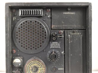 Wehrmacht Rundfunkempfänger WK1/P, Originallack, datiert 1942, Funktion nicht geprüft