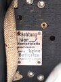 Wehrmacht Rundfunkempfänger WK1/P, Originallack, datiert 1942, Funktion nicht geprüft