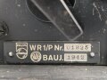Wehrmacht Rundfunkempfänger WK1/P, Originallack, datiert 1942, Funktion nicht geprüft
