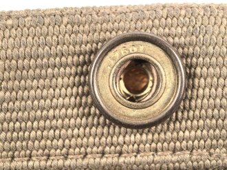 British 1936 dated webbing pistol holster for use with Pattern 08 belt. Good condition