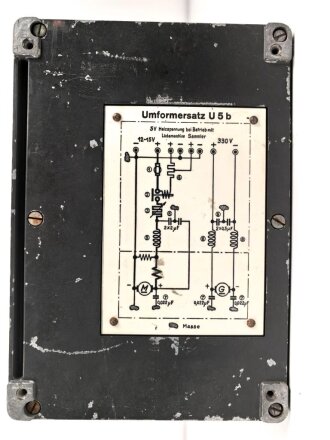 Umformer U5b, datiert 1945.  Originallack, guter Gesamtzustand.