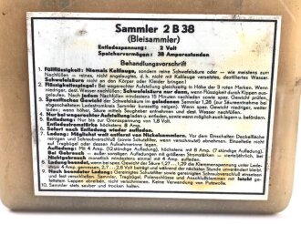 Sammler 2B38 der Wehrmacht datiert 1943. Sehr guter Zustand, vollständig leer