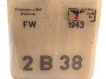 Sammler 2B38 der Wehrmacht datiert 1943. Sehr guter Zustand, vollständig leer