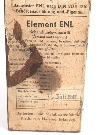 Element ENL Wehrmacht, gehört so unter anderem in den WR 1 " Rudi"  Höhe 18cm.  Kein Versand nach Übersee !