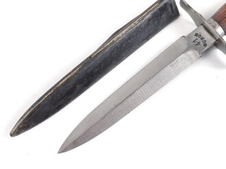 Frankreich 2.Weltkrieg Kampfmesser , Hersteller "  GONON 1941 " Unter deutscher Besatzung Hergestellt und so an Deutsche Soldaten in Norwegen ausgegeben. Guter Gesamtzustand