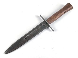 Frankreich 2.Weltkrieg Kampfmesser, Hersteller  " LE Vengeur " Unter deutscher Besatzung Hergestellt und so an Deutsche Soldaten in Norwegen ausgegeben. Guter Gesamtzustand