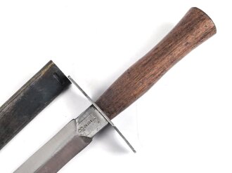 Frankreich 2.Weltkrieg Kampfmesser, Hersteller  " LE Vengeur " Unter deutscher Besatzung Hergestellt und so an Deutsche Soldaten in Norwegen ausgegeben. Guter Gesamtzustand