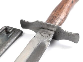 Frankreich 2.Weltkrieg Kampfmesser, Hersteller  " LE Vengeur " Unter deutscher Besatzung Hergestellt und so an Deutsche Soldaten in Norwegen ausgegeben. Guter Gesamtzustand