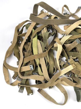 Dänemark, Konvolut Webriemen, meist ähnlich...