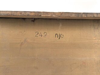 Kutschersitz eines Heeresfeldwagen der Wehrmacht. Guter Gesamtzustand, Originallack. Versand auf Palette oder Abholung