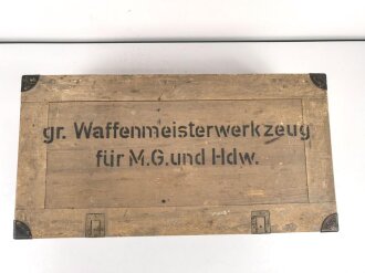 Kasten " gr. Waffenmeisterwerkzeug für MG und Hdw." Wehrmacht,  Originallack