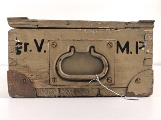 Kasten "gr. Vorrat M.P " Wehrmacht. Ungereinigtes Stück. Originallack
