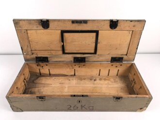 Kasten "gr. Vorrat M.P " Wehrmacht. Ungereinigtes Stück. Originallack