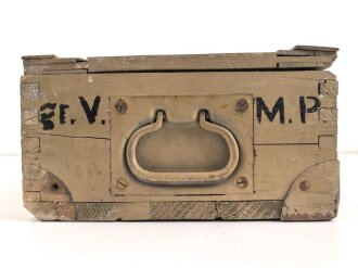 Kasten "gr. Vorrat M.P " Wehrmacht. Ungereinigtes Stück. Originallack