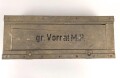 Kasten "gr. Vorrat M.P " Wehrmacht. Ungereinigtes Stück. Originallack