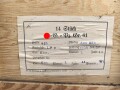 Transportkasten für " 14 SS Gewehr Panzer Granate 61" Packzettel von 1944, ungereinigtes Stück in gutem Gesamtzustand
