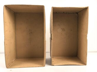 "Reserveverpflegung für Kampfstände !" leerer Pappkasten, Maße 34 x 24 x 54cm