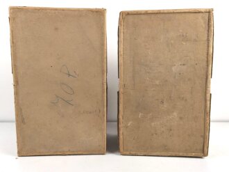 "Reserveverpflegung für Kampfstände !" leerer Pappkasten, Maße 34 x 24 x 54cm