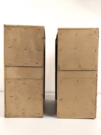 "Reserveverpflegung für Kampfstände !" leerer Pappkasten, Maße 34 x 24 x 54cm