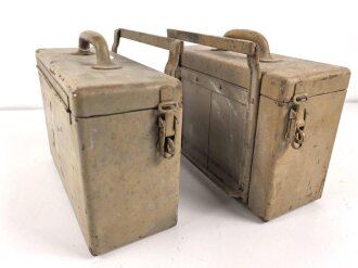 Paar Motorrad Packtaschen der Wehrmacht. Originallack,...