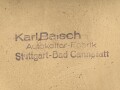 Paar Motorrad Packtaschen der Wehrmacht. Originallack, ungereinigt. Hersteller " Karl Baisch Autokoffer Fabrik Stuttgart Bad Cannstatt"
