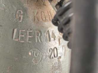 Schwerer "Kohlensäure Schneelöscher" datiert 1943. Guter Zustand, Originallack, ungereinigtes Stück.  Sehr schwer, vermutlich noch gefüllt. KEIN VERSAND