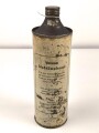 Dose " Stoßdämpferoel TL 6027 für Wehrmacht Kraftfahrzeuge" leer, ungereinigt