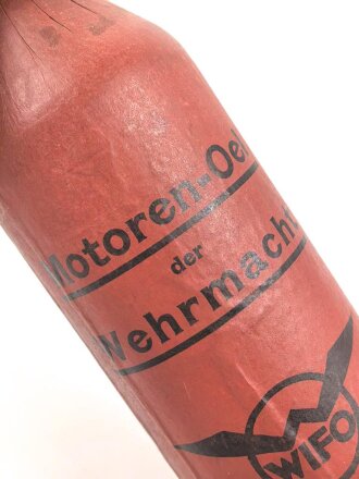 "Motoren- Oel der Wehrmacht"  rote Pappdose der...