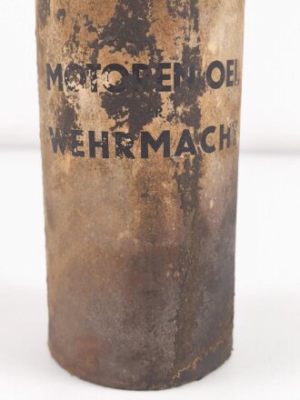"MOTORENOEL Wehrmacht" ungereinigte Pappdose