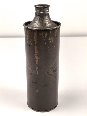 Blechdose " Motorenöl der Wehrmacht  ( Winter ) " Etwa halb voll