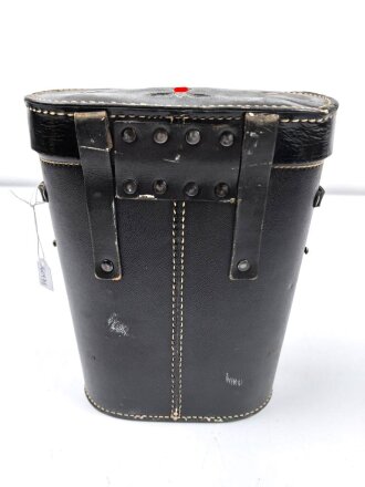 Kriegsmarine, Doppelfernrohr DF 7 x 50 , Hersteller beh. Sehr guter Zustand, die Gummiarmierung weich, Durchsicht leicht verunreinigt. Der Behälter aus Ersatzmaterial in gutem Zustand