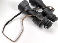Kriegsmarine, Doppelfernrohr DF 7 x 50 , Hersteller beh. Sehr guter Zustand, die Gummiarmierung weich, Durchsicht leicht verunreinigt. Der Behälter aus Ersatzmaterial in gutem Zustand