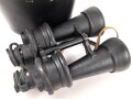 Kriegsmarine, Doppelfernrohr DF 7 x 50 , Hersteller beh. Sehr guter Zustand, die Gummiarmierung weich, Durchsicht leicht verunreinigt. Der Behälter aus Ersatzmaterial in gutem Zustand