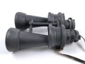 Kriegsmarine, Doppelfernrohr DF 7 x 50 , Hersteller beh. Sehr guter Zustand, die Gummiarmierung weich, Durchsicht leicht verunreinigt. Der Behälter aus Ersatzmaterial in gutem Zustand