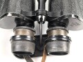 Kriegsmarine, Dienstglas 7 x 50 , Hersteller blc. Glasklare Durchsicht, keine Strichplatte. Gummiringe weich. Gehälter ebenfalls in sehr gutem Zustand, lediglich der Trageriemen mit Altersspuren.