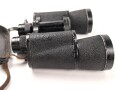 Kriegsmarine, Dienstglas 7 x 50 mit speziellen Okularmuscheln , Hersteller bmk. Glasklare Durchsicht, keine Strichplatte. Gummiringe weich. Gehälter ebenfalls in sehr gutem Zustand, lediglich der Trageriemen mit Altersspuren.